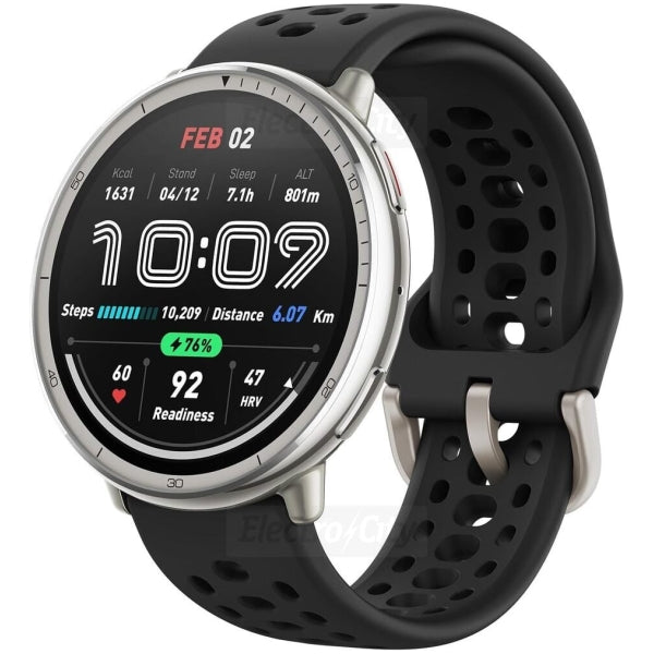 Active 2 (Round) Black Sport Silicone