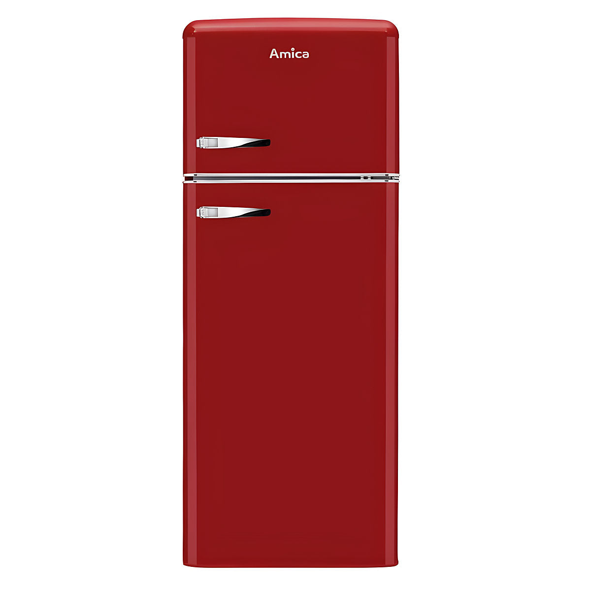 55cm Retro 70/30 Fridge Freezer Red