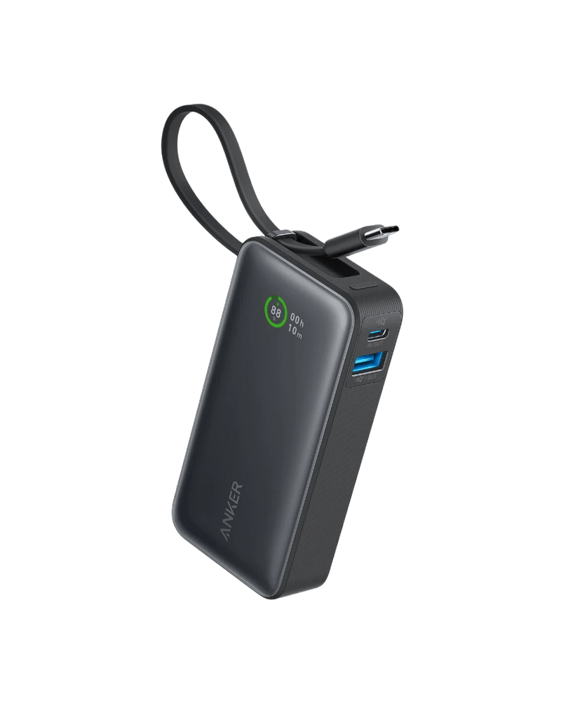 Nano Power Bank 30W Built-In USB-C Cable Black | A1259H11