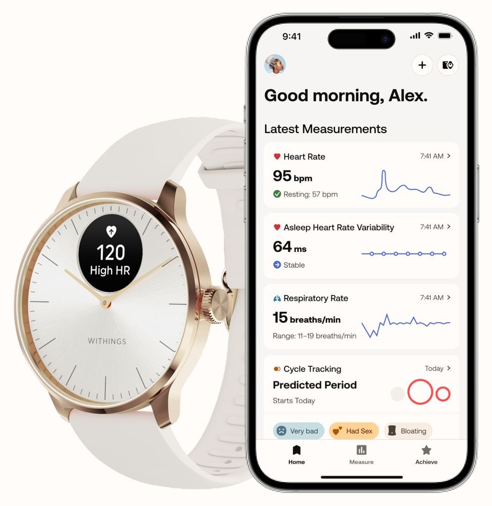 Scanwatch Light - Rose Gold White