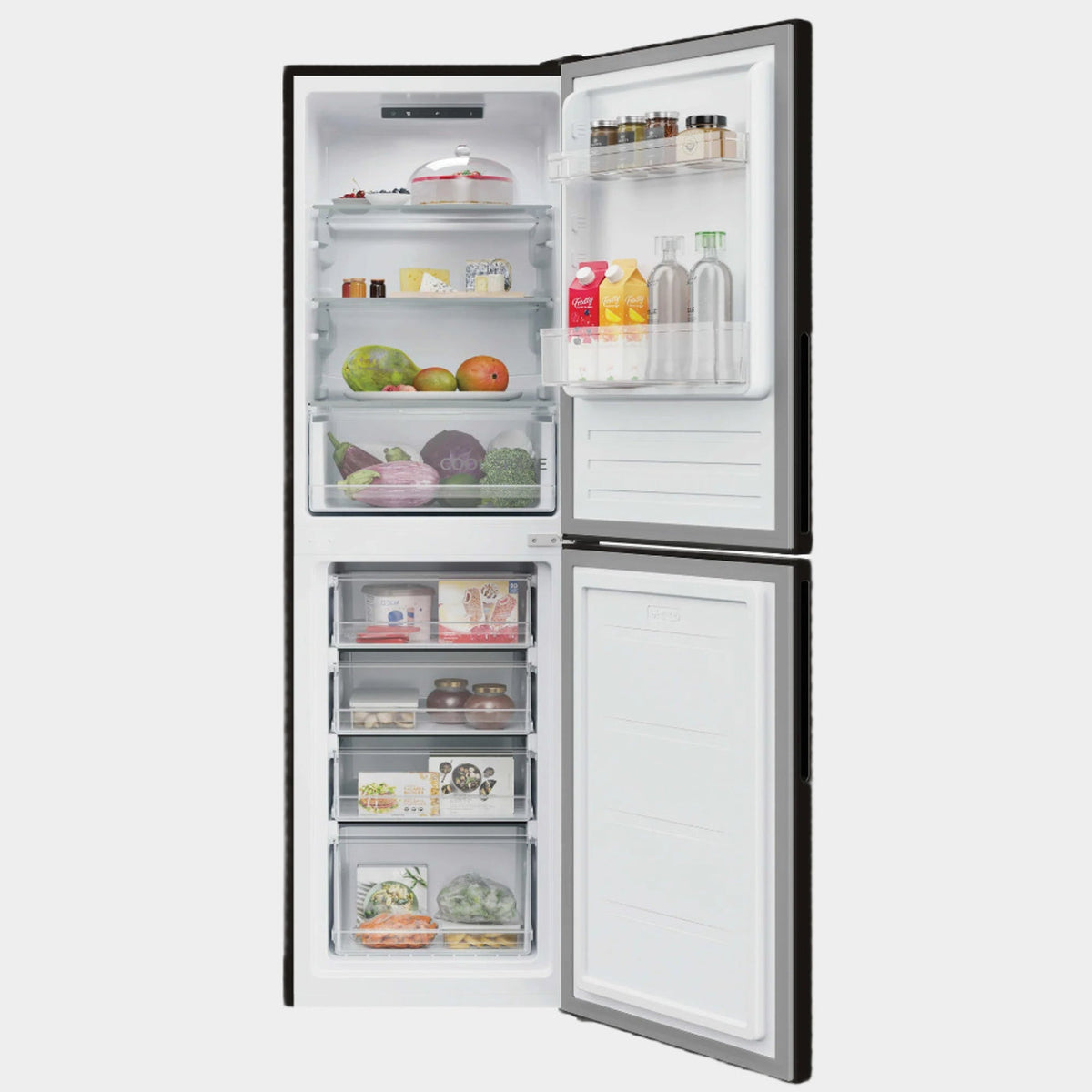 H FRIDGE 300 252L Fridge Freezer Black
