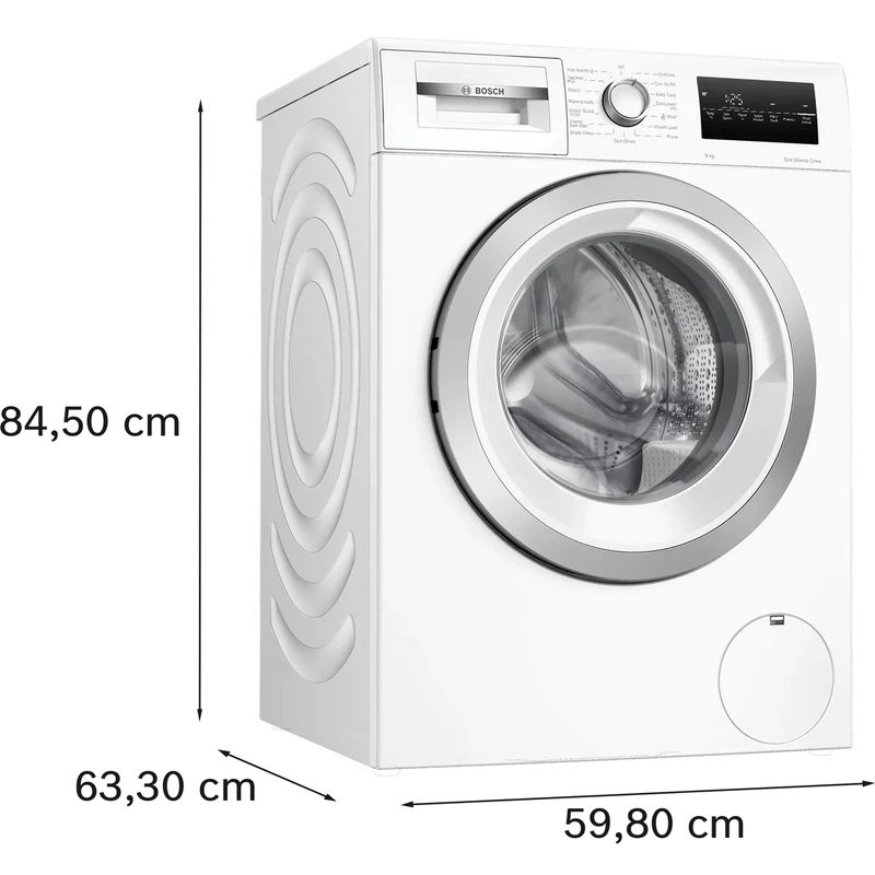 Bosch Series 4 Washing machine, Front Loader 9kg 1400 rpm - White | WAN28259GB Bosch Washing Machine Redmond Electric Gorey Ireland