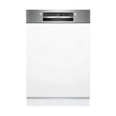 Bosch Series 2 semi-integrated dishwasher in Brushed Steel, model SMI2HTS06G
