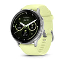 Garmin Venu 4 45mm - Silver with Citron Silicone Band - 010-03014-02