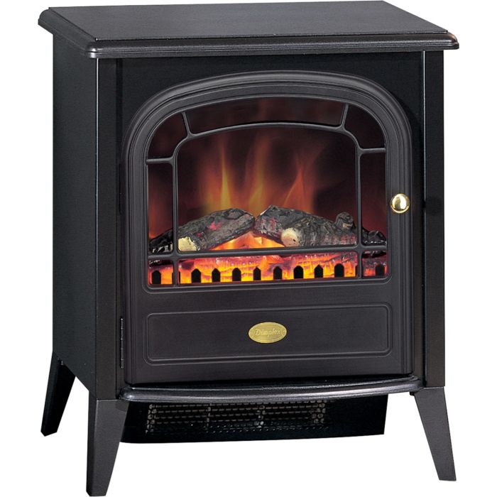 Club 2kW Optiflame Electric Stove Black