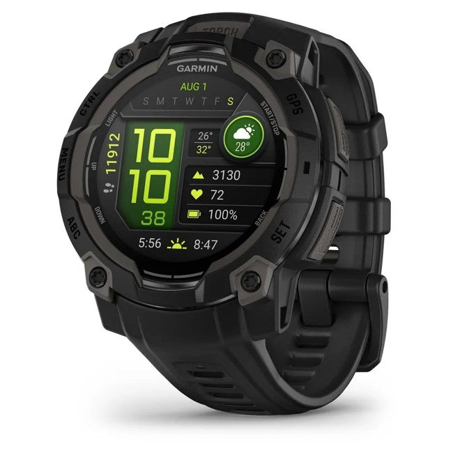 Instinct 3 45mm with Black Silicone Band