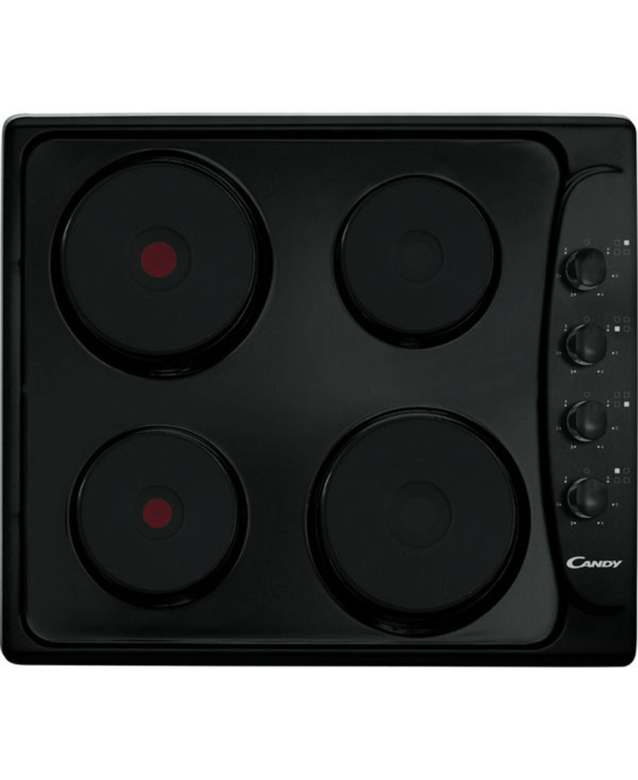 CANDY PLE64N Electric Solid Plate Hob - Black Redmond Electric Gorey