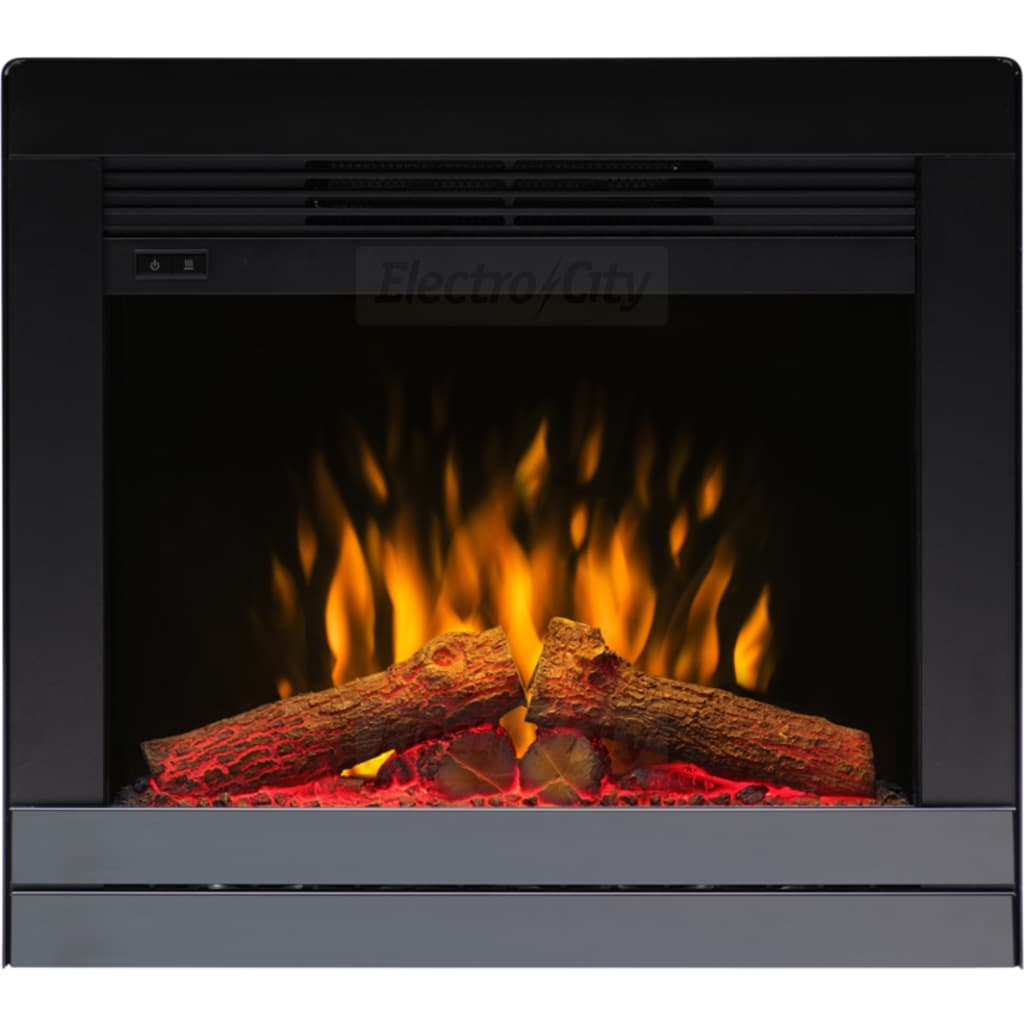 Scala 22 Inch 2kW Optiflame Inset Electric Fire Black Nickel