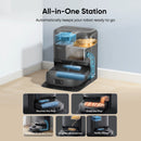 Omni C28A Robot Vacuum & Mop with All-in-One Station with Accessory Kit