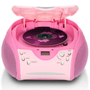 Lenco SCD-24 Portable FM Radio And CD Player, Pink SCD-24PINK Portable Radio & CD Player