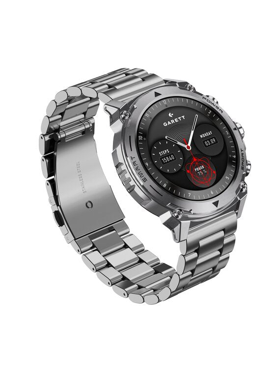 Garett Atom Smartwatch, Silver Steel ATOM SILVER STEEL Smartwatch