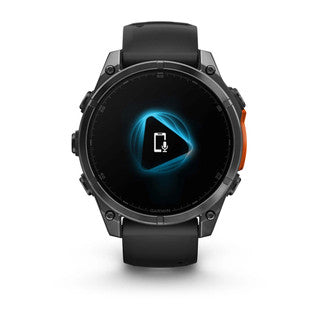 Fenix 8 47mm AMOLED Glass/SS Slate Gray Steel/Black Black Band WW