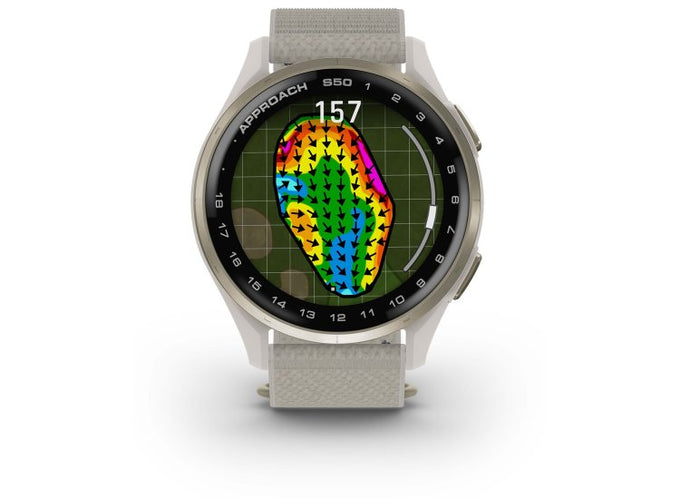 Approach S50 Cream Gold Golf Smartwatch