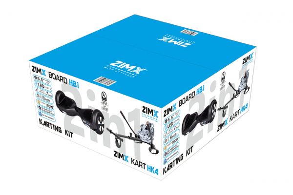 Zimx HB1 Hoverboard & HK4 Hoverkart Combo | Black & Camo Grey - E71022661 Redmond Electric Gorey