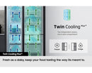 Bespoke AI Series 6 640L Side-by-Side Fridge Freezer Silver