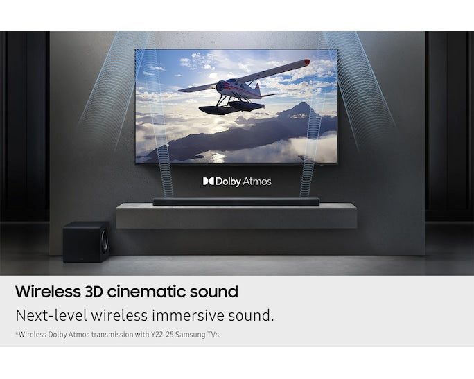 Samsung QS750F Q-Series 5.1ch Soundbar with Subwoofer (2025) | Titan Black Redmond Electric Gorey