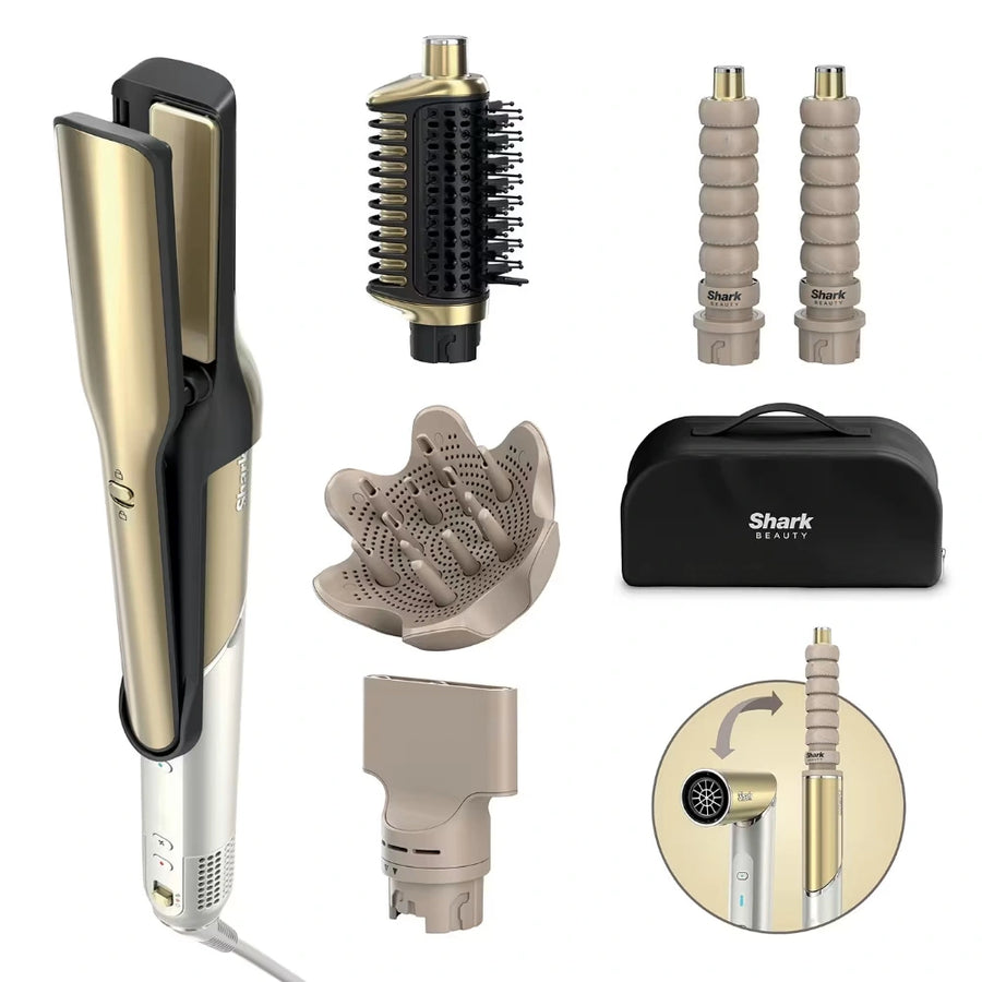 Glam Straight Waves and Curls Multi Styler | Gold