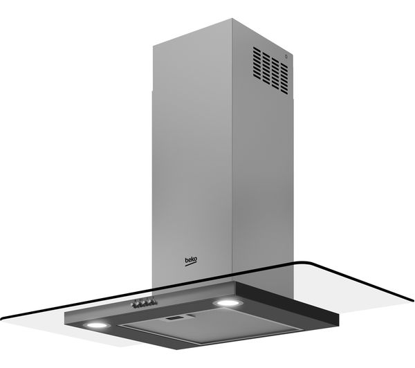 Beko 90cm Elegant Flat Glass Chimney Hood | Stainless Steel - HCF91620X Redmond Electric Gorey