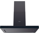 90cm Wall Mounted Flat Cooker Hood | Black