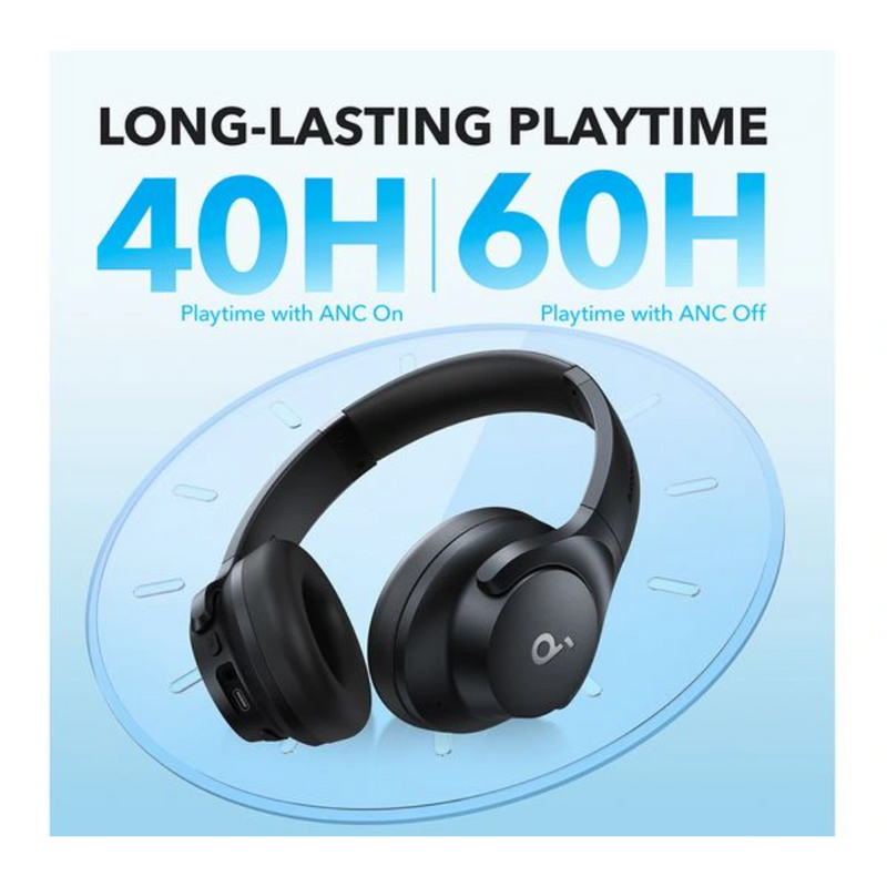 Q21i NC Wireless Noise-Cancelling Headphones Black