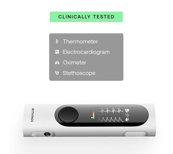 BeamO - Portable 4-in-1 Health Monitor ECG, Stethoscope, SpO2 & Temperature