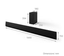USG10TY 3 1Ch Dolby Atmos Soundbar Subwoofer in Black