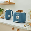 Boutique 2 Slice Toaster Thunder Blue