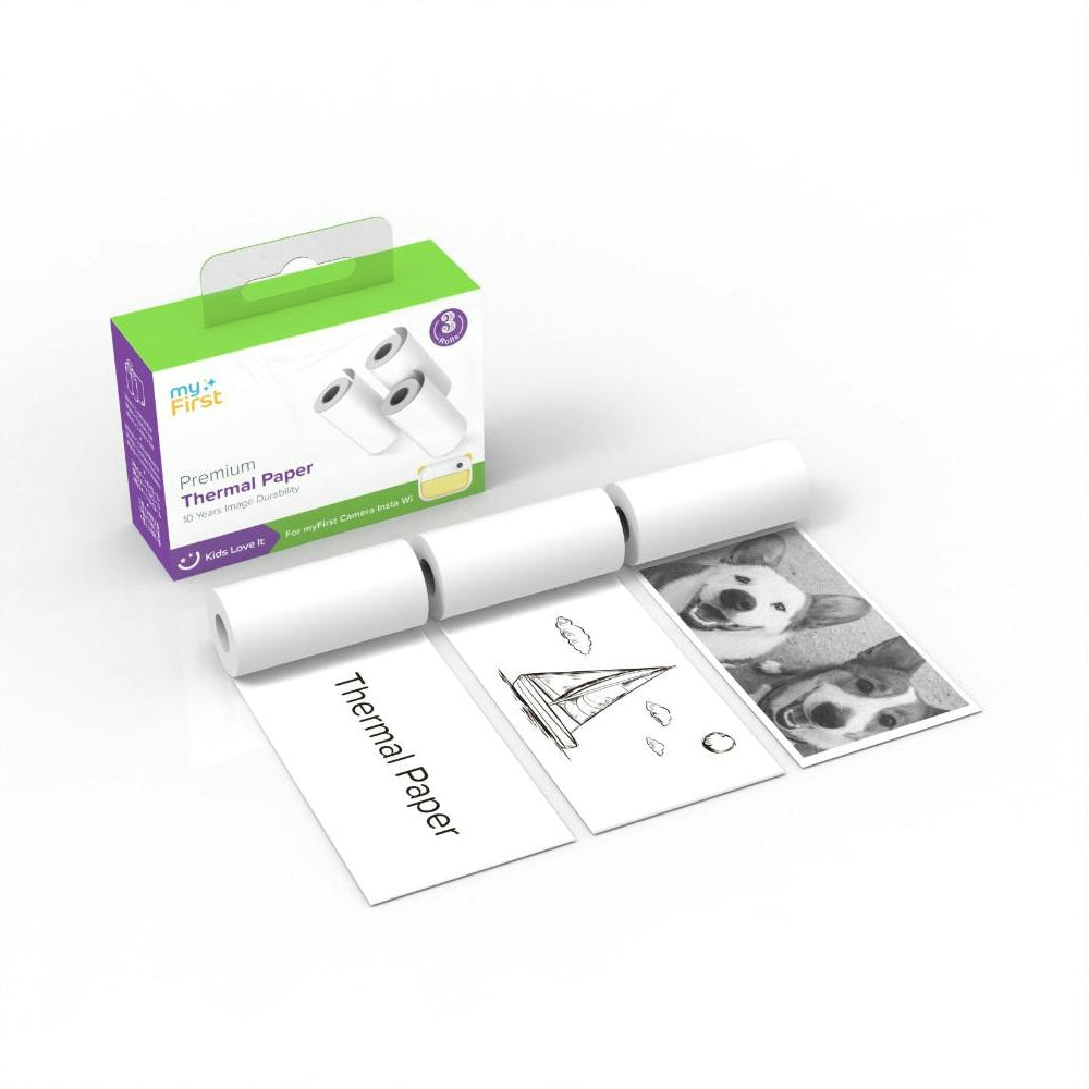 Camera Thermal Paper for Insta - 80 Prints Per Roll, Zero-Ink