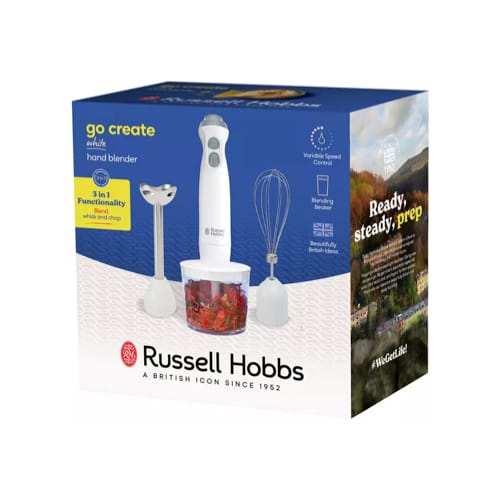 Russell Hobbs Go Create Hand Blender 3-in-1 Set - 700 Watt | White - 27560 Redmond Electric Gorey
