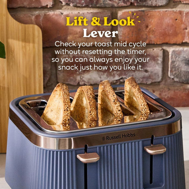 Brontë 4 Slice Toaster Soft Navy