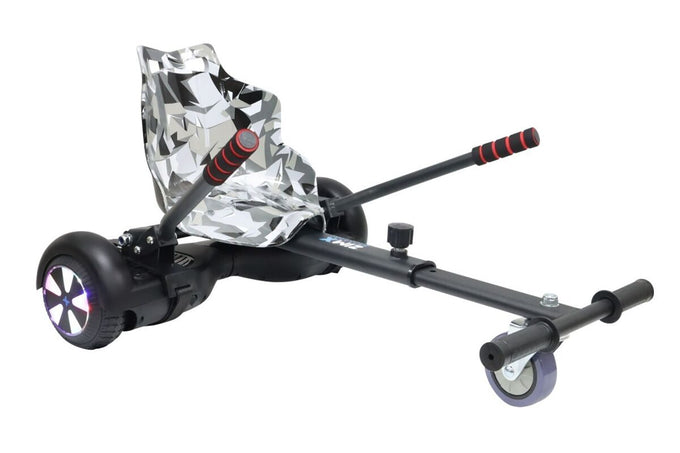 Zimx HB1 Hoverboard & HK4 Hoverkart Combo | Black & Camo Grey - E71022661 Redmond Electric Gorey