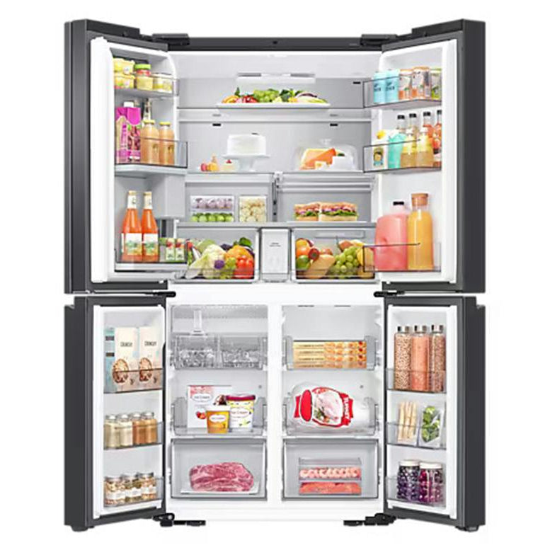 Samsung Family Hub French Style Smart Fridge Freezer with AI Vision Inside | Black Stainless Steel - RF65DG9H0EB1/EU Redmond Electric Gorey