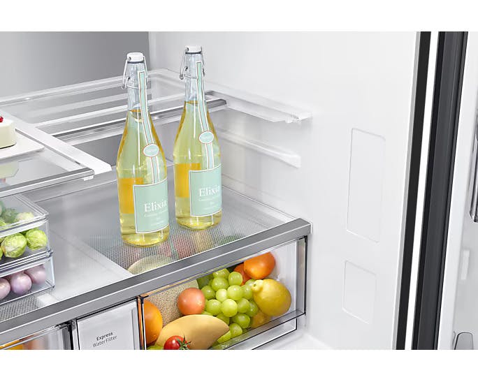 Samsung Family Hub French Style Smart Fridge Freezer with AI Vision Inside | Black Stainless Steel - RF65DG9H0EB1/EU Redmond Electric Gorey