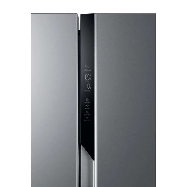 Haier SBS 90 Series 3 528L American Fridge Freezer | 177.5 (H) | Gentle Silver - HSR3918ENPG Redmond Electric Gorey