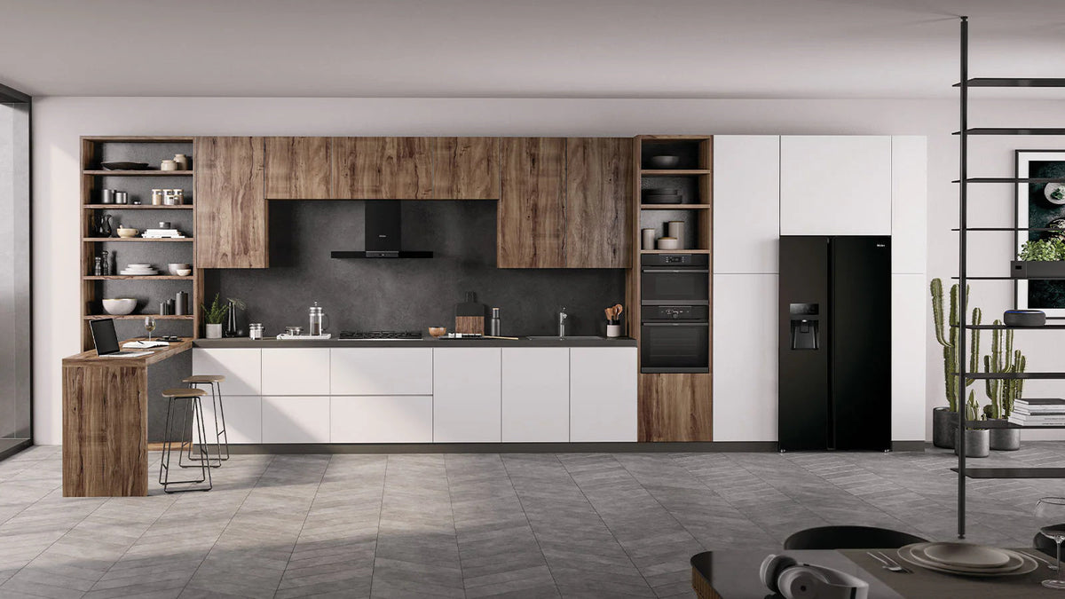 Haier SBS 90 Series 3 528L American Fridge Freezer | 177.5 (H) | Gentle Silver - HSR3918ENPG Redmond Electric Gorey