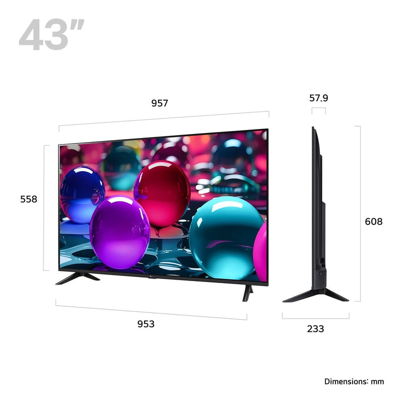 LG UA73 43" 4K UHD LED Smart TV | 43UA73006LA.AEKQ LG TV Redmond Electric