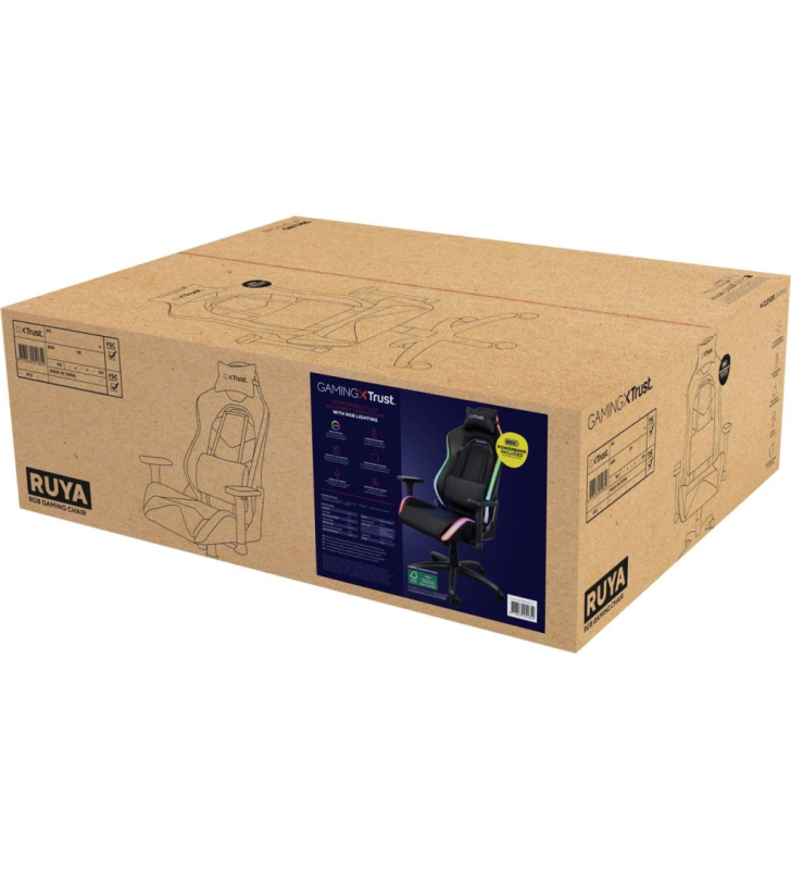 Trust GXT 719 Ruya RGB Gaming Chair, Black T25488