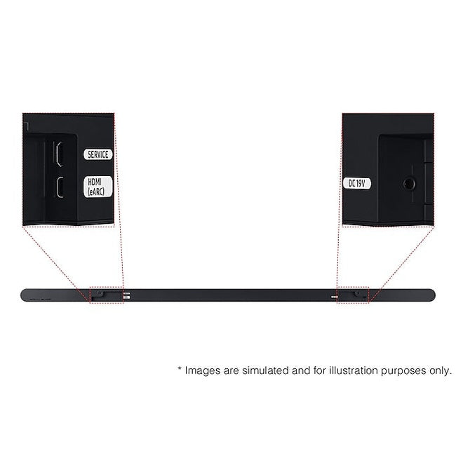 S800D Ultra-Slim 3.1.2 Channel Soundbar with Wireless Subwoofer | Black