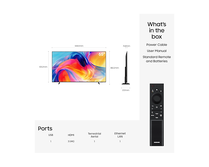 Samsung UE65M70HAKXXU 65-inch M70H Mini LED