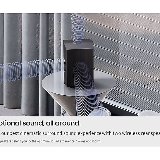 Q990F Q-Series 11.1.4ch Soundbar with Subwoofer & Rear Speakers | Black