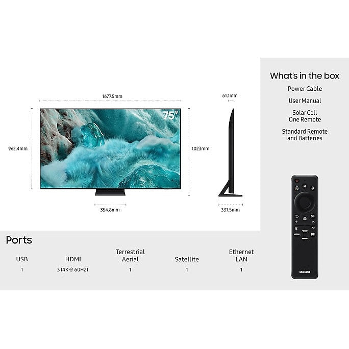 QLED 75 Inch 4K Smart TV