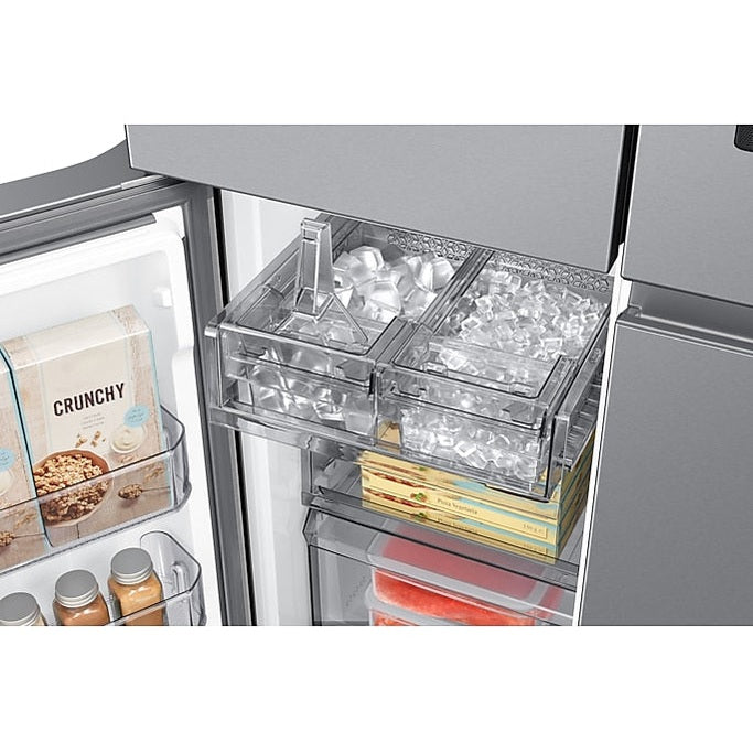 Samsung Family Hub AI Vision Inside French Style Smart Fridge Freezer - Real Stainless | RF65DG9H0ESR/EU Samsung American Fridge Freezer Redmond Electric