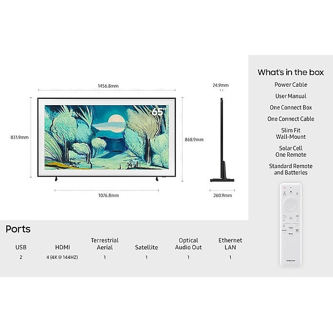 The Frame 65 Inch QLED 4K Vision AI Smart TV