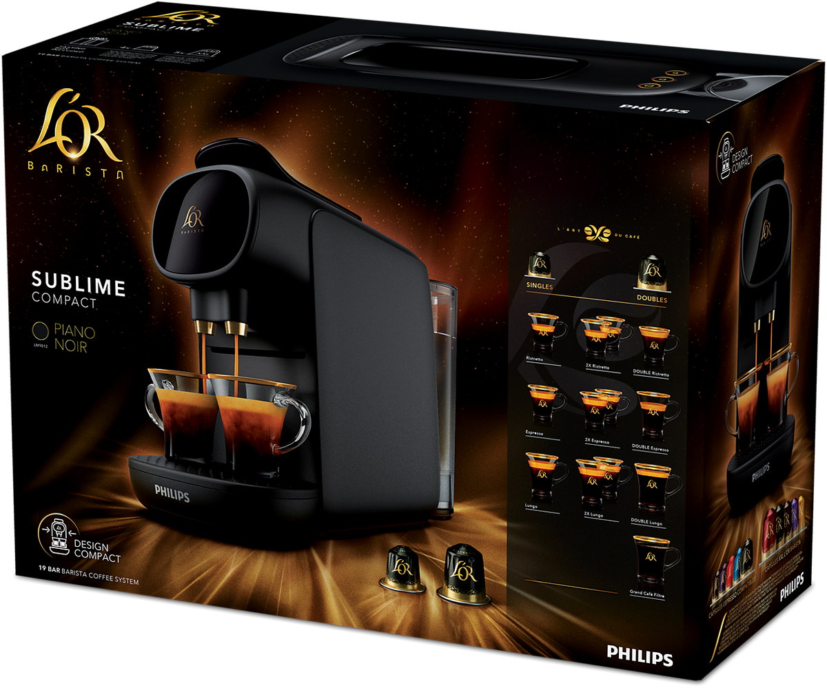 Barista Sublime Capsule Coffee Machine Black