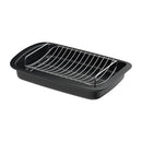 Leo Graphite 42cm Non-Stick Roaster with Removable Rack