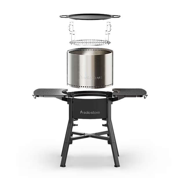 Solo Stove Bonfire 19.5-Inch Cookout Bundle BONCOOKOUT Smokeless Fire Pit