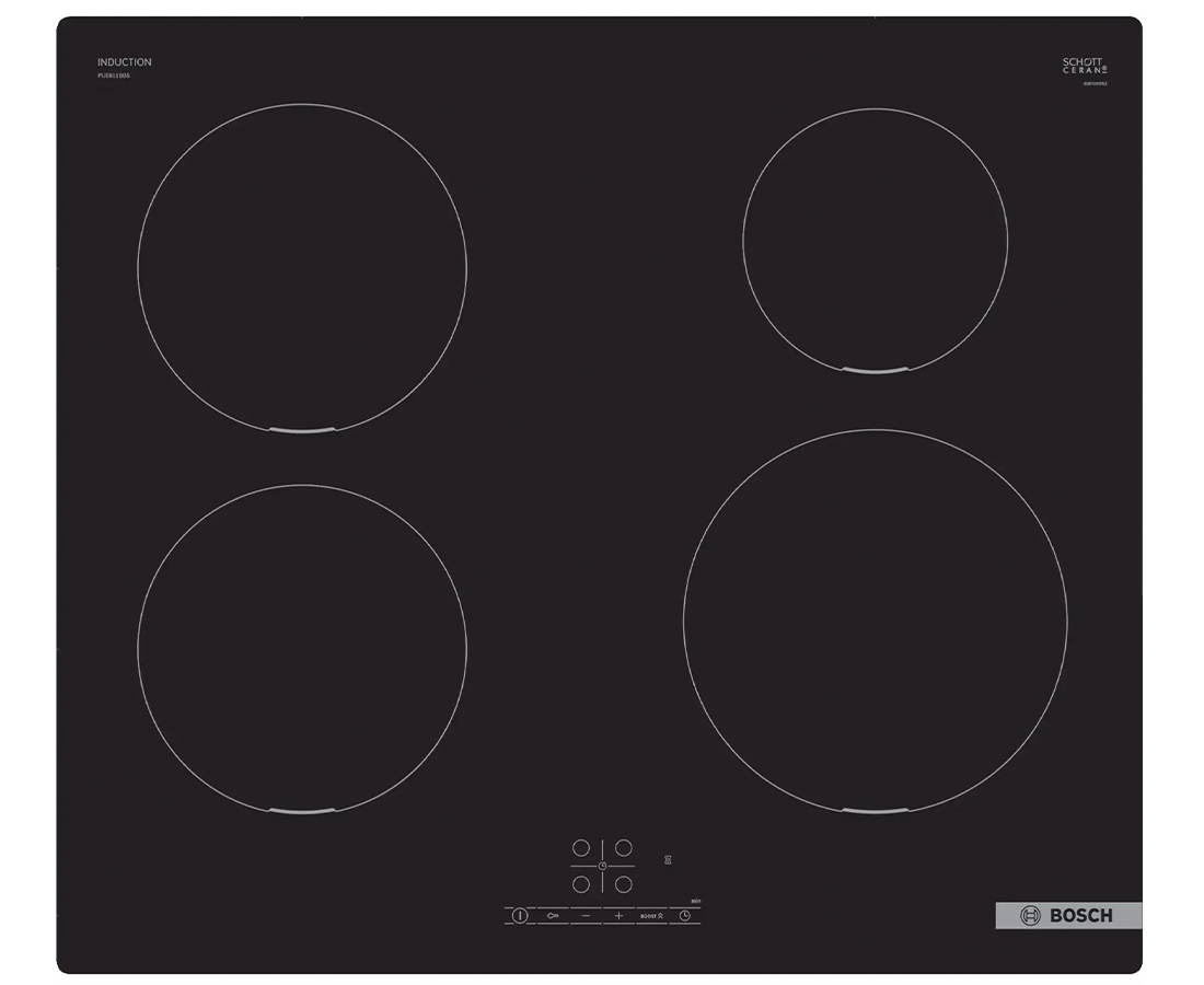 Bosch Serie 4 60CM 4 Zone Induction Hob - Black | PUE611BB5E - Redmond Electric Gorey