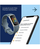 Fitbit Charge 5 Health & Fitness Smart Watch | Steel Blue & Platinum 79-FB421SRBU Redmond Electric Gorey
