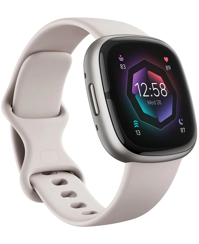 Fitbit Sense 2 Smartwatch | Lunar White & Platinum 79-FB521SRWT Redmond Electric Gorey