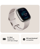 Fitbit Sense 2 Smartwatch | Lunar White & Platinum 79-FB521SRWT Redmond Electric Gorey
